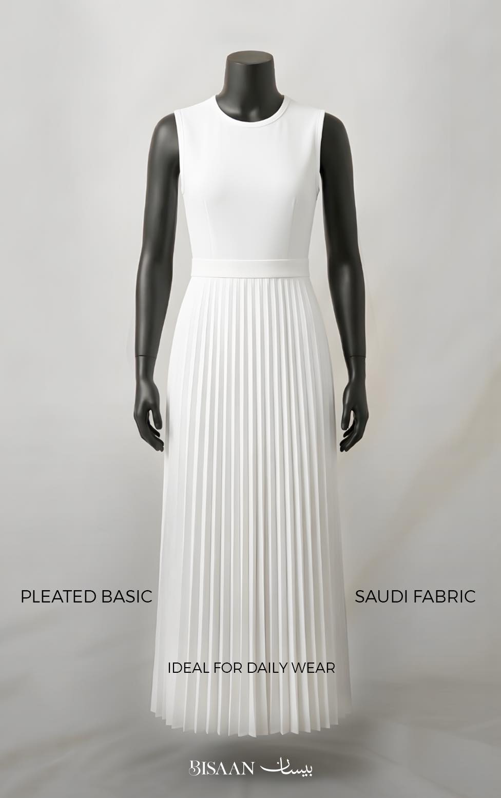 Sleeveless Pleated Basic