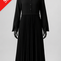 Sham Pleated Abaya